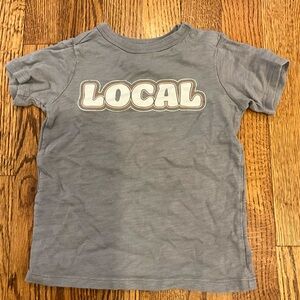 Little Co. Gray Kids T-Shirt with 'LOCAL' Graphic